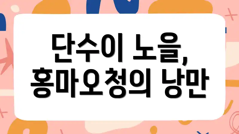 단수이 노을, 홍마오청의 낭만