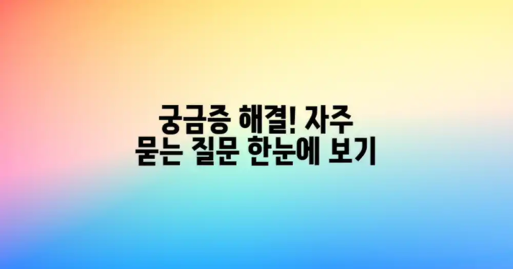 자주 묻는 질문